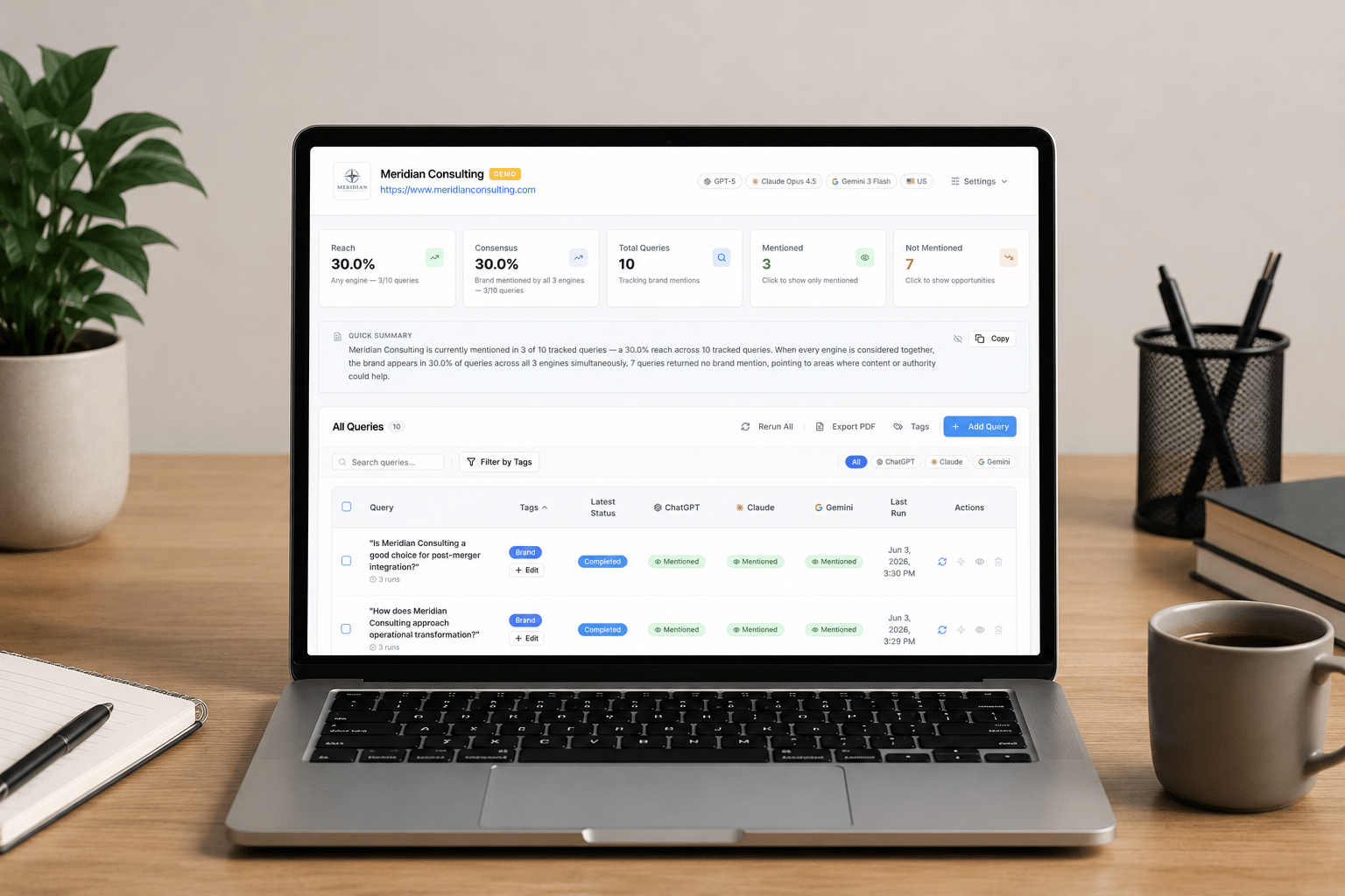 Featured image for “Introducing the AI Command Center by Ice Nine Online: Measure, Monitor, and Improve Your Visibility Across AI Search”